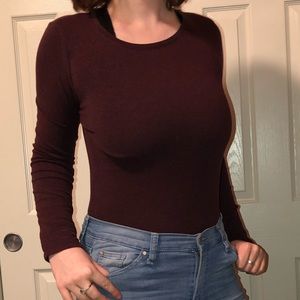 Soft Maroon Long Sleeve